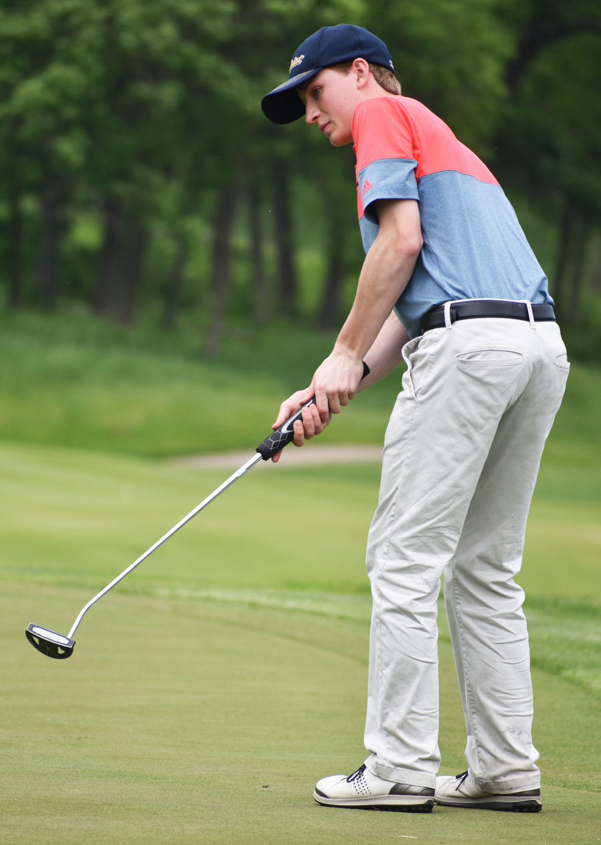 WIAA boys golf photo: Madison Abundant Life's James Rollins